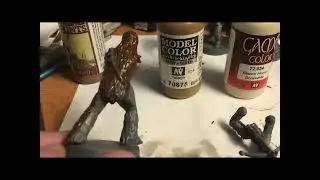 Star Wars Legion Rural Force: Painting Leia and Chewbacca part 1