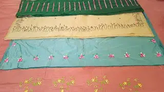 Party Wear  Budget Friendly Cotton Silk Sarees | Full Border Hand Embroidery Saree With Blouse Piece