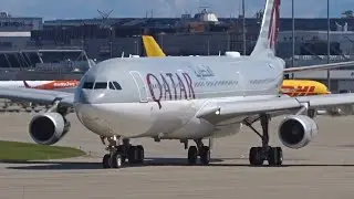 Qatar Amiri Airbus A340-300 A7-AAH takeoff at Geneva/GVA/LSGG