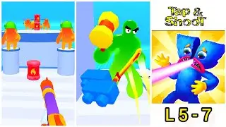 Blob Shooter 3D Levels 5 - 7 Gameplay Walkthrough Android Games, ios All Levels Unlock Trailer