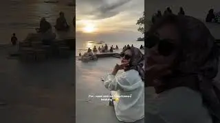 SUNSET DI ART MARKET SENGGIGI LOMBOK #sunsetview #shortvideo #fyp