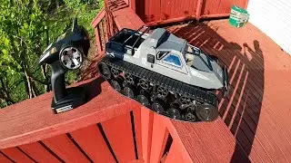 Remote Control TANK OFF-ROAD CRAWLER 360&deg; Long Version Unboxing Test And Honest Review - Bwine Q111