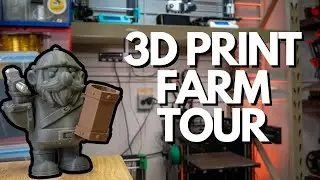 Print Farm Tour and my first Print in place design!