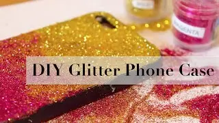 DIY Glitter Phone Case