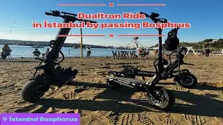 Dualtron Ride in İstanbul by passing Bosphrus