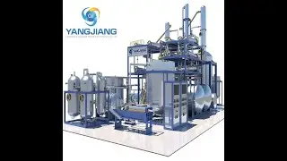 Industrial Waste Oil Recycling Equipment Recycle Waste Engine Oil Into Base oil Production Machine