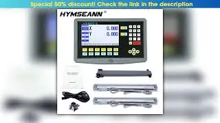 Multilingual 2 Axis LCD DRO Kit HS8002 Turning Lathe Milling Digital Readout Display Linear Glass