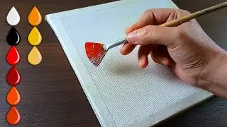 ❤️💛🧡 Acrylic painting Ideas #423 | Sun Rays Painting