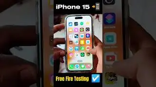 New iPhone 15 Free Fire Opening Test ⚡ Fast Opening 😱 8.8 Sec | 2023 #shorts #iphone15