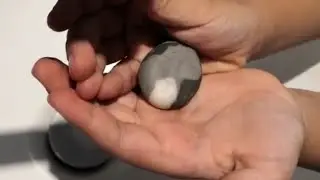 Probando nuestro jab&oacute;n piedra de r&iacute;o 👍😊