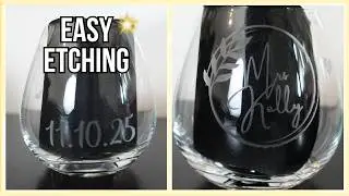 Glass Etching Tutorial for Beginners | How to Etch Glass with Cricut