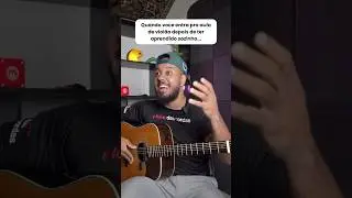Quando voc&ecirc; aprende viol&atilde;o sozinho 😅