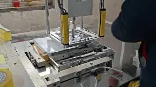 Automatic waste removal machine for custom paper cards. #customcards #custompackaging #production