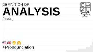 ANALYSIS meaning, definition & pronunciation | What is ANALYSIS? | How to say ANALYSIS