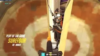 SUREFOUR HANZO META?! POTG! [ OVERWATCH SEASON 19 TOP 500 ]