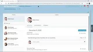 SuccessFactors Continuous Performance - How to add an activity