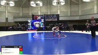 Kyan Keys  vs Drake Goldsberry: 2025 Kids Folkstyle Nationals: 10U 49 Ibs Semifinals