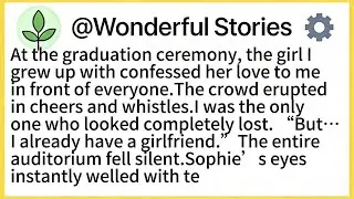 At the graduation ceremony, the girl I grew up with confessed her love to me in front of everyone.