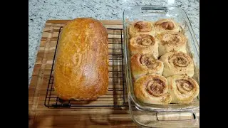 Homemade Cinnamon Rolls & Bread | Bread Machine Baking Morning
