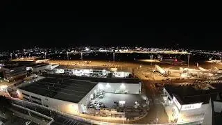 [4K] Dark Night Time Lapse - Aircraft Movement at Sydney Airport (YSSY)