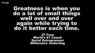 JT Foxx Seminar - Best Motivational Video to Inspire You and Get You Going