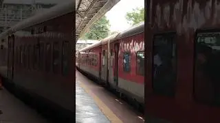 Updated Darshan Express started his new journey from MIRAJ station#train #arrival #darshanexpress