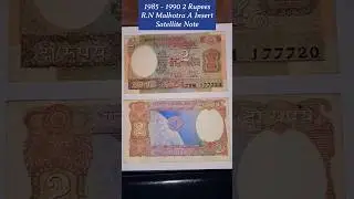 2 Rupees Satellite Note #currency #shorts