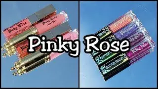 Swatches - Pinky Rose Cosmetic's - Glitter Wand's, Lip Glosses and Liquid Lipstick's