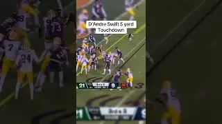 D&rsquo;Andre Swift 5 yard Touchdown&nbsp;#nfl #football #bears