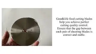 New sharp edge circular food slitting meat blades for food processing industry