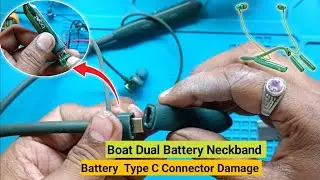 Boat Dual Battery Neckband  | Boat Neckband Repair Charging Problem | Charging Pin Change