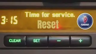How to Reset Time For Service Message SAAB 9-5 1999-2005