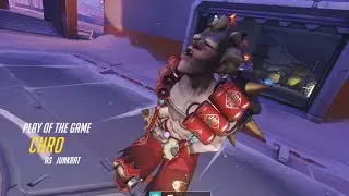 POTG! JUNKRAT ONE TRICK - CHRO! PROLIKECHRO JUNKRAT GAMEPLAY OVERWATCH SEASON 28 TOP 500