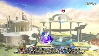 Blast Line Piranha Plant near Wily Castle fighting on Pok&eacute; Floats _ Ultimate