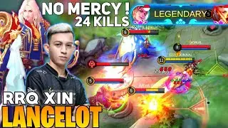 24 KILL No Mercy ! Lancelot Fast Hand Gameplay By RRQ XINNN - Mobile Legends