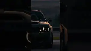 Dodge Challenger black jet 🖤#viral #viralshorts