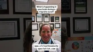 What is happening in your brain during a migraine aura?