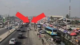 Traffic Update on Ajah Lagos Nigeria Expressway on a Typical Tuesday Morning
