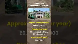 Top Government Colleges for Polytechnic in Maharashtra | Government Polytechnic Amravati
