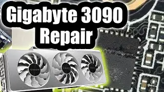 Gigabyte 3090 Vision Graphics Card Repair - Suddenly shutdown and won't power up.