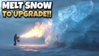 Using a FLAMETHROWER to Melt Snow and It's Incredibly Satisfying! | Froggy Hates Snow
