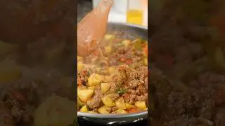 Picadillo Ranchero Mexican Ground Beef & Potatoes #shorts