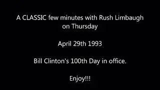 Rush Limbaugh April 1993