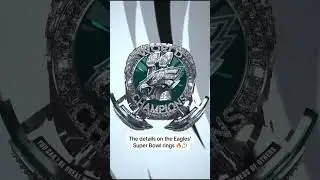 Eagles' Super Bowl Ring is ICY 🧊🥶 #eagles #NFL #Superbowl #Football