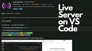 How to set up Live Server on Visual studio code