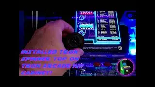 Tron Arcade 1Up Cabinet - Installed Tron Spinner Top!