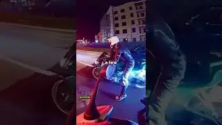 Biker Tries BurnOut But Rear Ends Car