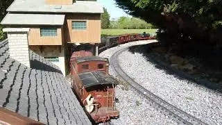 An Aristocraft SD45 testing the track for a G Scale Open Day at the CMR , Part One