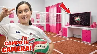 COSTRUISCO UN VERO CAMPO DI PALLAVOLO NELLA MIA NUOVA CAMERA! 