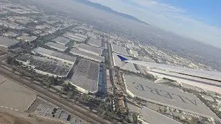 United Airlines Airbus A320 Takeoff from Ontario(ONT) to Chicago O'Hare(ORD)